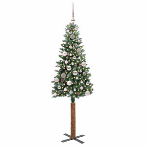 Albero di Natale snodato con 150 LED Verde e Bianco 150 cm 3394888