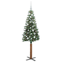 Albero di Natale snodato con 150 LED Verde e Bianco 150 cm 3394889