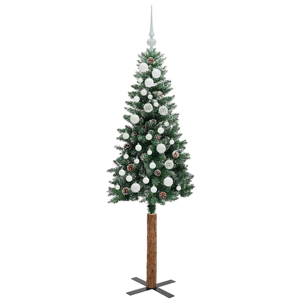 Albero di Natale snodato con 150 LED Verde e Bianco 150 cm 3394889