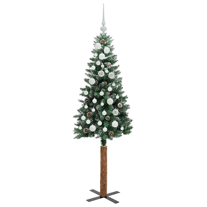 Albero di Natale snodato con 150 LED Verde e Bianco 150 cm 3394889