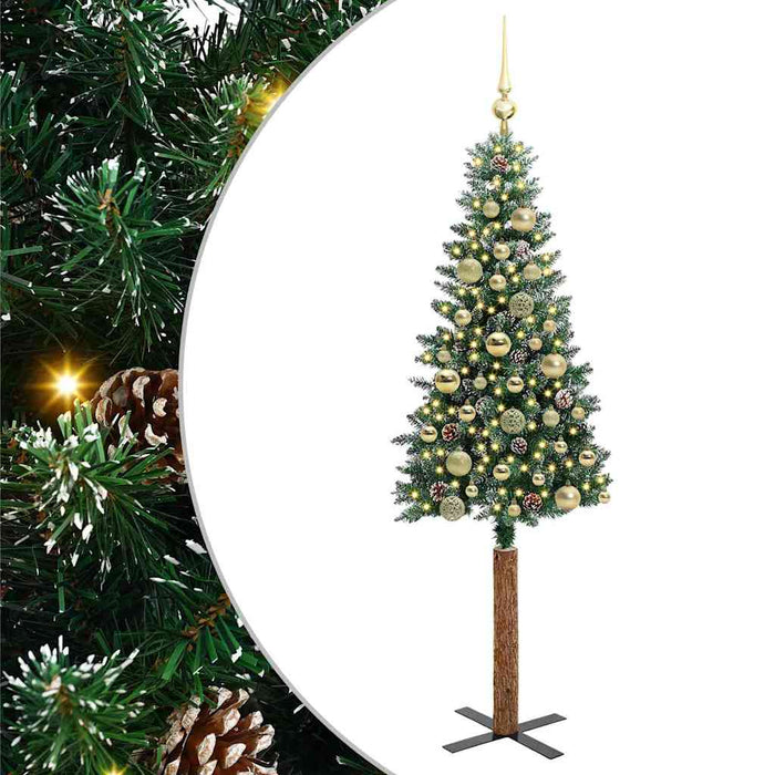Albero di Natale snodato con 150 LED con supporto-Albero Natalizio Verde 150 cm 879903