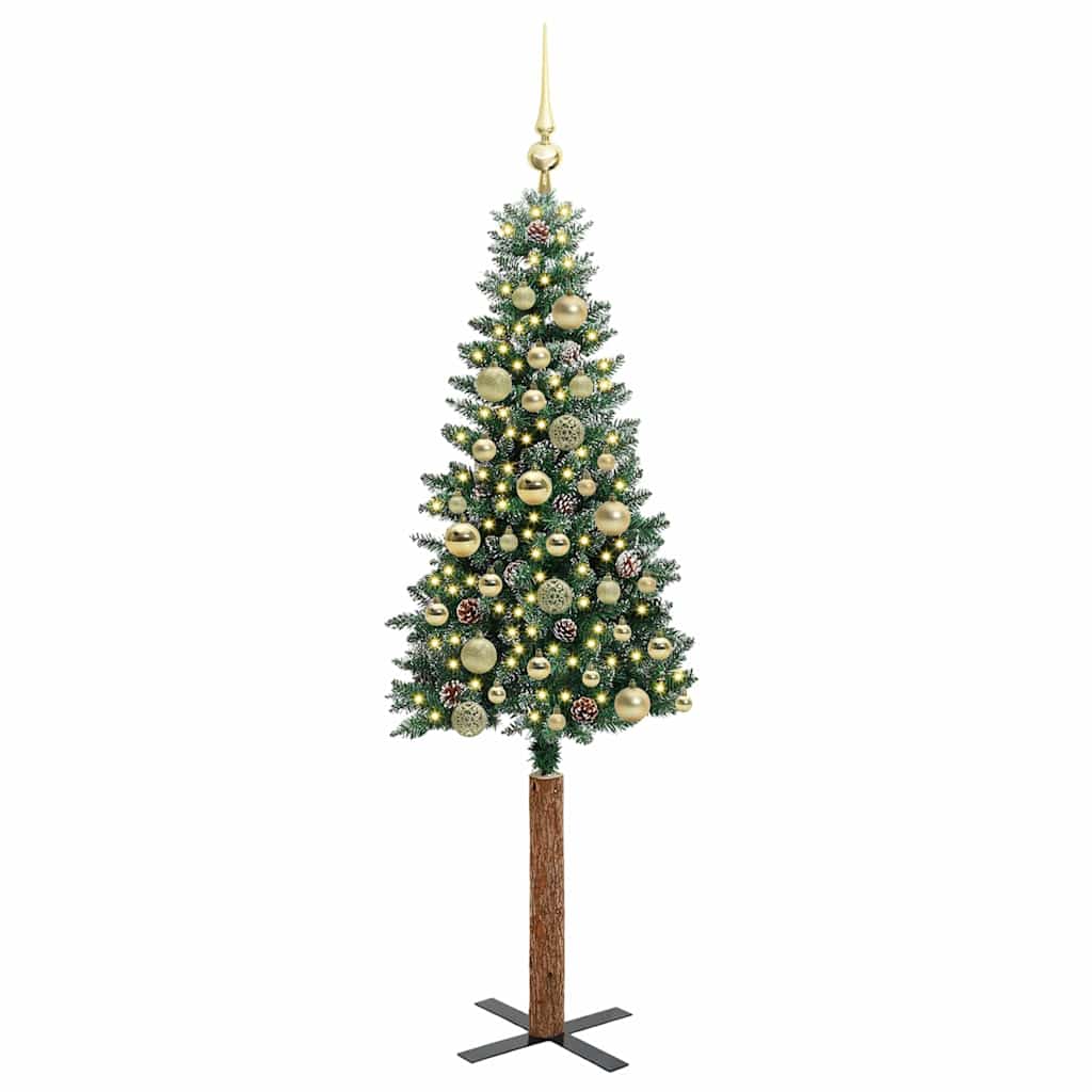 Albero di Natale snodato con 150 LED con supporto-Albero Natalizio Verde 150 cm 879903