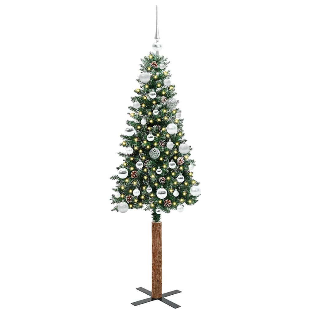Albero di Natale snodato con 150 LED con supporto-Albero Natalizio Verde 150 cm 334128