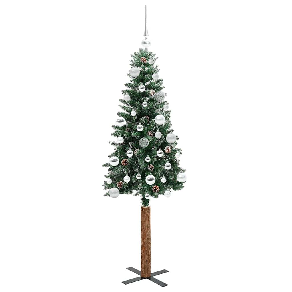 Albero di Natale snodato con 150 LED Verde e Bianco 150 cm 3394891