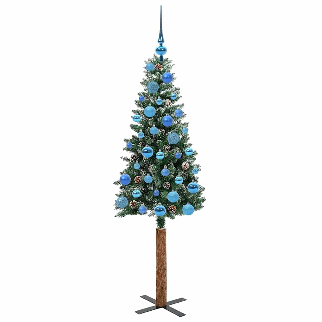 Albero di Natale snodato con 150 LED Verde e Bianco 150 cm 3394893