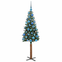 Albero di Natale snodato con 150 LED Verde e Bianco 150 cm 3394893