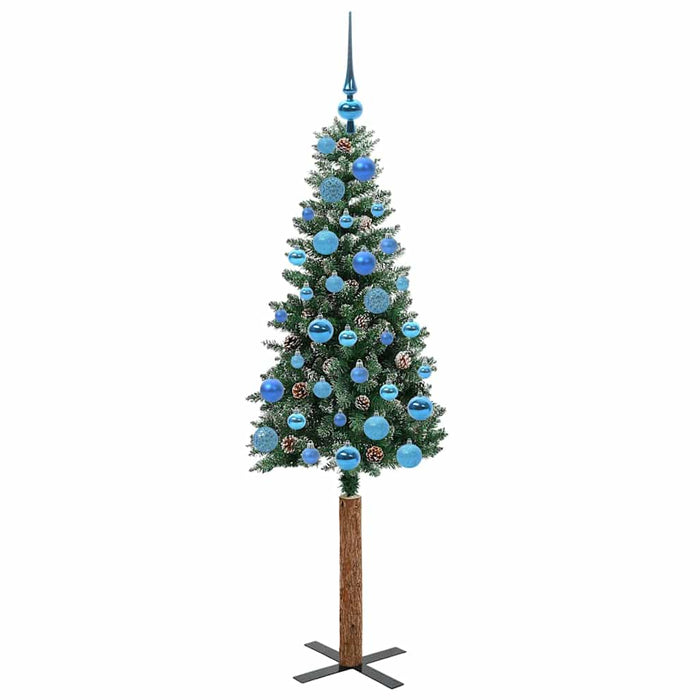 Albero di Natale snodato con 150 LED Verde e Bianco 150 cm 3394893