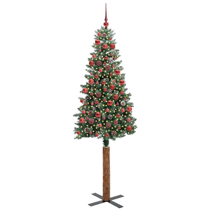 Albero di Natale snodato con 300 LED Verde e Bianco 180 cm 3394899