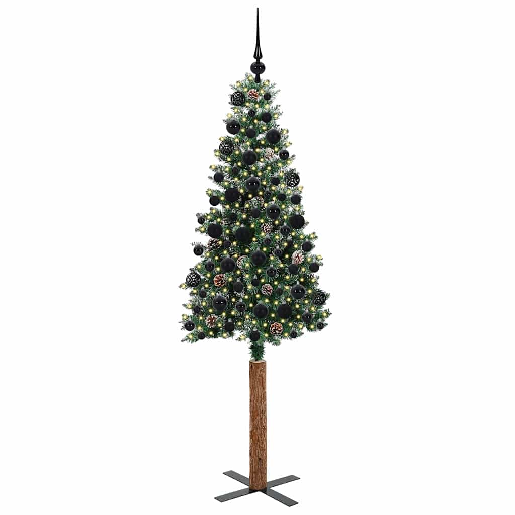 Albero di Natale snodato con 300 LED con supporto-Albero Natalizio Verde 180 cm 356876