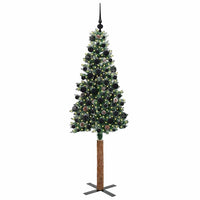 Albero di Natale snodato con 300 LED con supporto-Albero Natalizio Verde 180 cm 356876