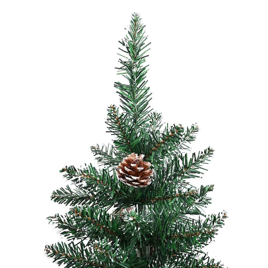 Albero di Natale snodato con 300 LED Verde e Bianco 180 cm 3394901