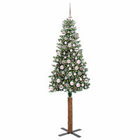 Albero di Natale snodato con 300 LED con supporto-Albero Natalizio Verde 180 cm 296968