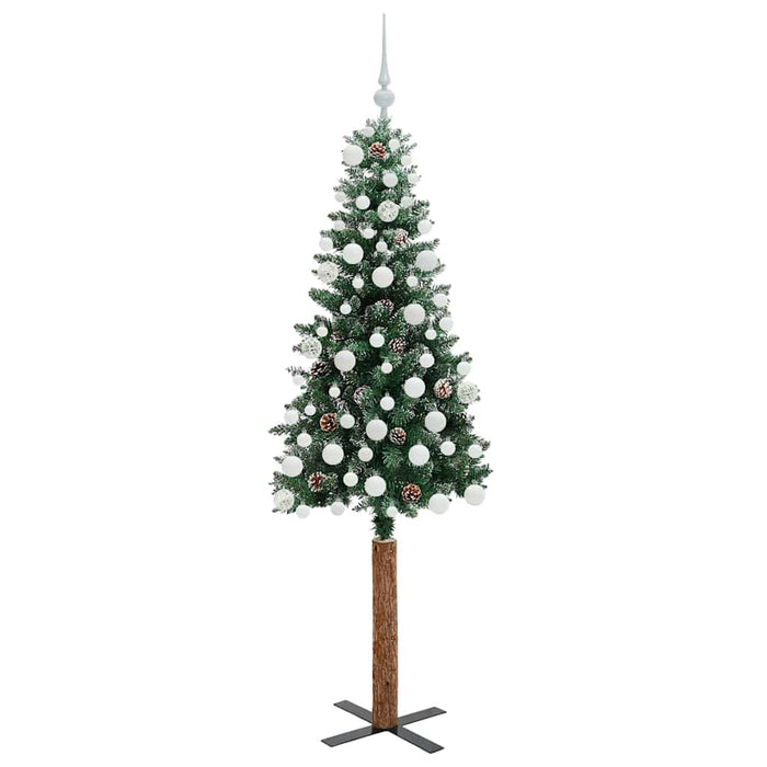 Albero di Natale snodato con 300 LED Verde e Bianco 180 cm 3394902