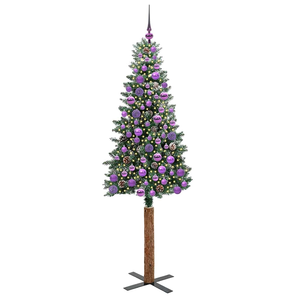 Albero di Natale snodato con 300 LED con supporto-Albero Natalizio Verde 180 cm 822704