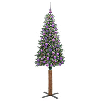 Albero di Natale snodato con 300 LED con supporto-Albero Natalizio Verde 180 cm 822704
