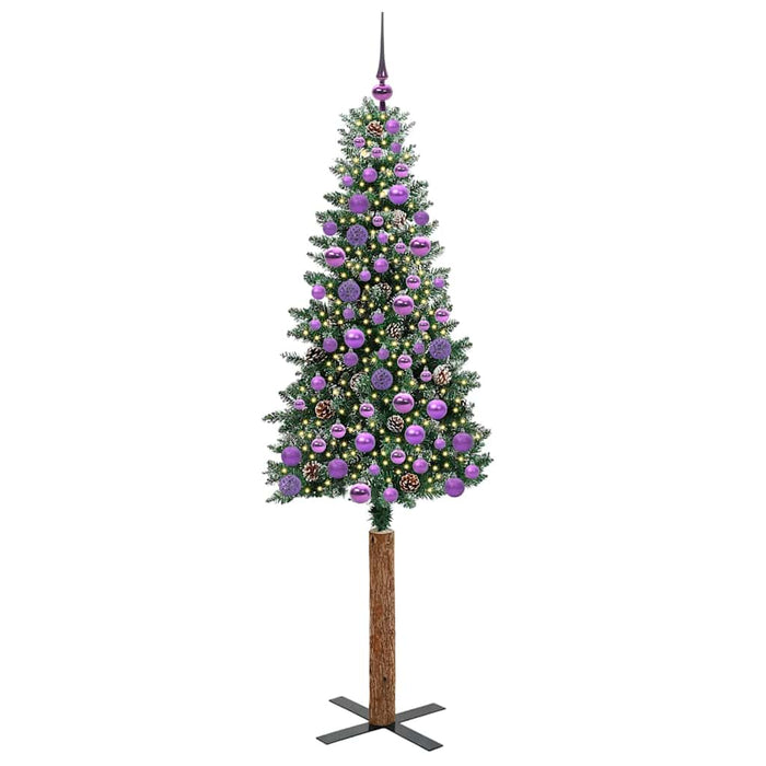 Albero di Natale snodato con 300 LED con supporto-Albero Natalizio Verde 180 cm 822704