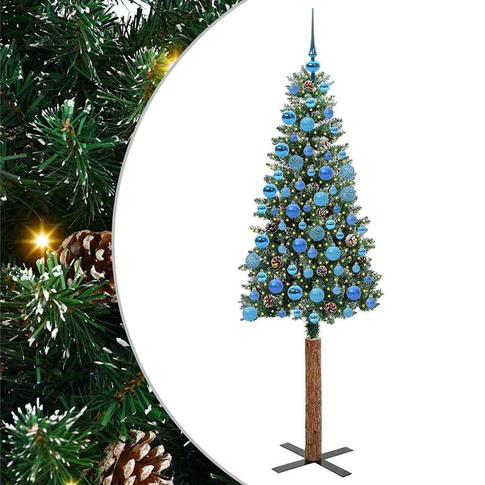 Albero di Natale snodato con 300 LED Verde e Bianco 180 cm 3394906