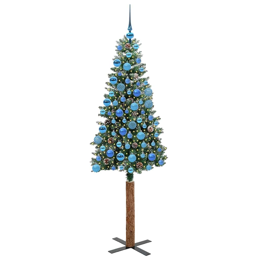 Albero di Natale snodato con 300 LED con supporto-Albero Natalizio Verde 180 cm 913092