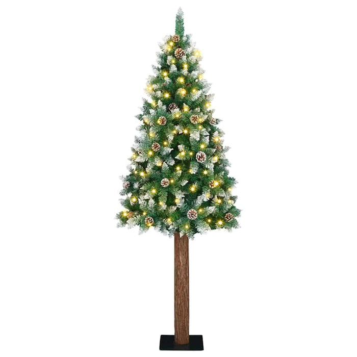 Albero di Natale snodato  con 300 LED Verde 210 cm PVC 3394908