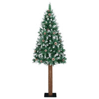 Albero di Natale snodato  con 300 LED Verde 210 cm PVC 3394908