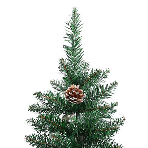 Albero di Natale snodato con 300 LED Verde e Bianco 210 cm 3394912