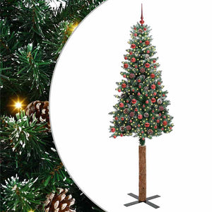 Albero di Natale snodato con 300 LED Verde e Bianco 210 cm 3394912
