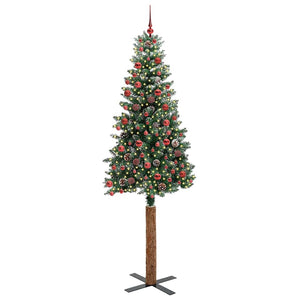 Albero di Natale snodato con 300 LED Verde e Bianco 210 cm 3394912
