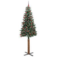 Albero di Natale snodato con 300 LED Verde e Bianco 210 cm 3394912