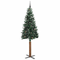 Albero di Natale snodato con 300 LED Verde e Bianco 210 cm 3394913