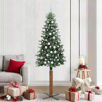 Albero di Natale snodato con 300 LED Verde e Bianco 210 cm 3394915