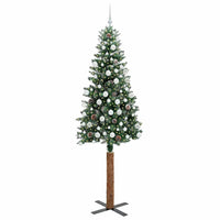 Albero di Natale snodato con 300 LED Verde e Bianco 210 cm 3394915