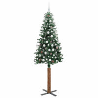 Albero di Natale snodato con 300 LED Verde e Bianco 210 cm 3394915