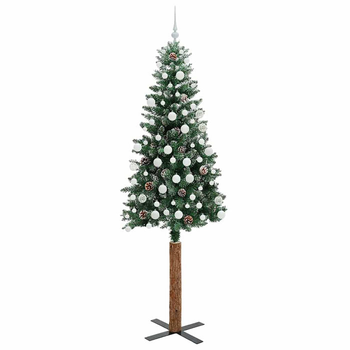Albero di Natale snodato con 300 LED Verde e Bianco 210 cm 3394915