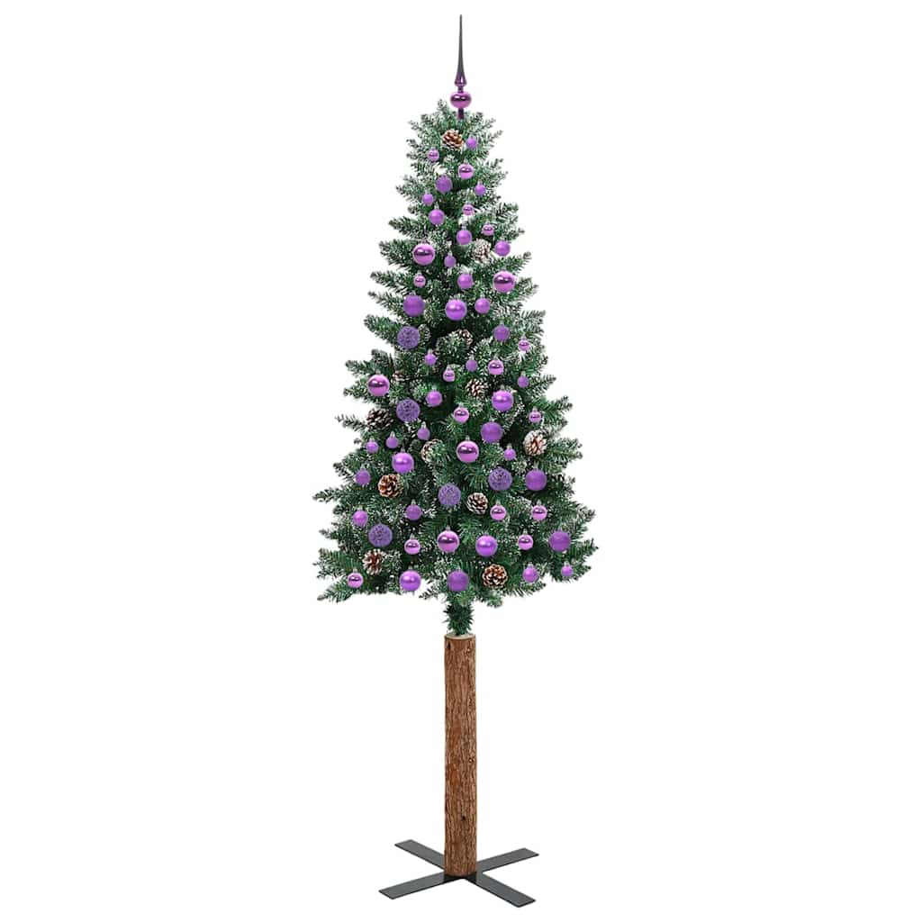 Albero di Natale snodato con 300 LED Verde e Bianco 210 cm 3394918