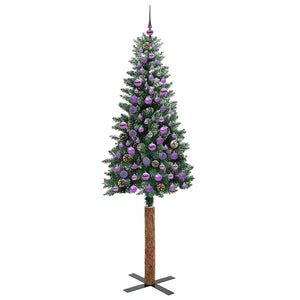 Albero di Natale snodato con 300 LED Verde e Bianco 210 cm 3394918