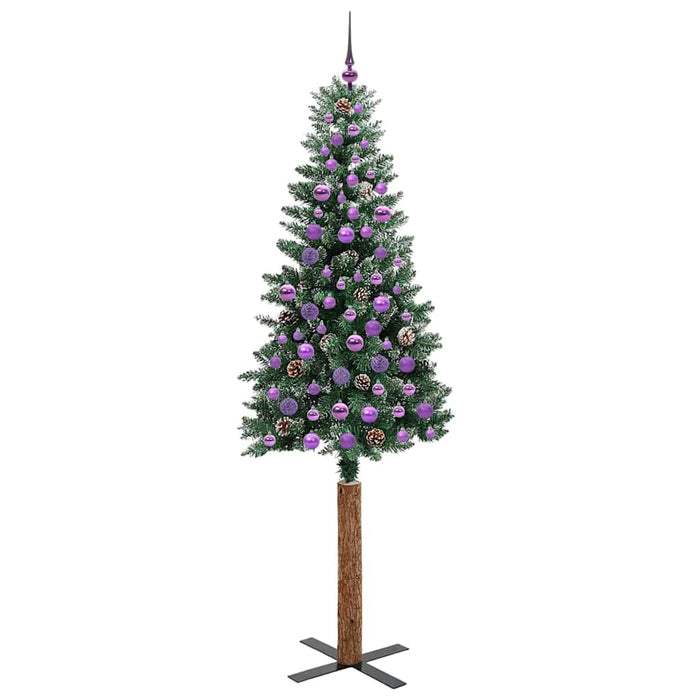 Albero di Natale snodato con 300 LED Verde e Bianco 210 cm 3394918
