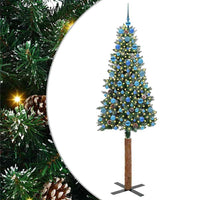 Albero di Natale snodato con 300 LED Verde e Bianco 210 cm 3394919