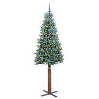 Albero di Natale snodato con 300 LED Verde e Bianco 210 cm 3394919