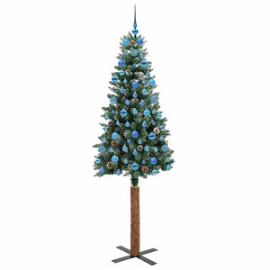Albero di Natale snodato con 300 LED Verde e Bianco 210 cm 3394919