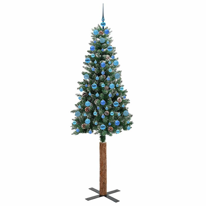 Albero di Natale snodato con 300 LED Verde e Bianco 210 cm 3394919