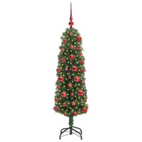 Albero di Natale Artificiale-Albero Natalizio con 150 LED Verde 120 cm 808857