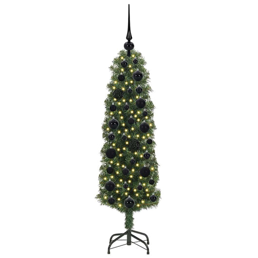 Albero di Natale Artificiale-Albero Natalizio con 150 LED Verde 120 cm 843632