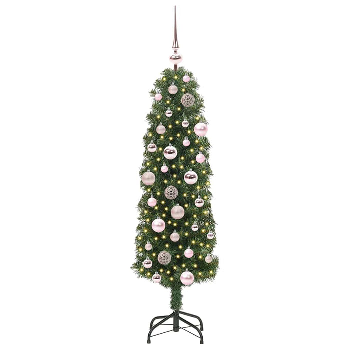 Albero di Natale Artificiale-Albero Natalizio con 150 LED Verde 120 cm 741303
