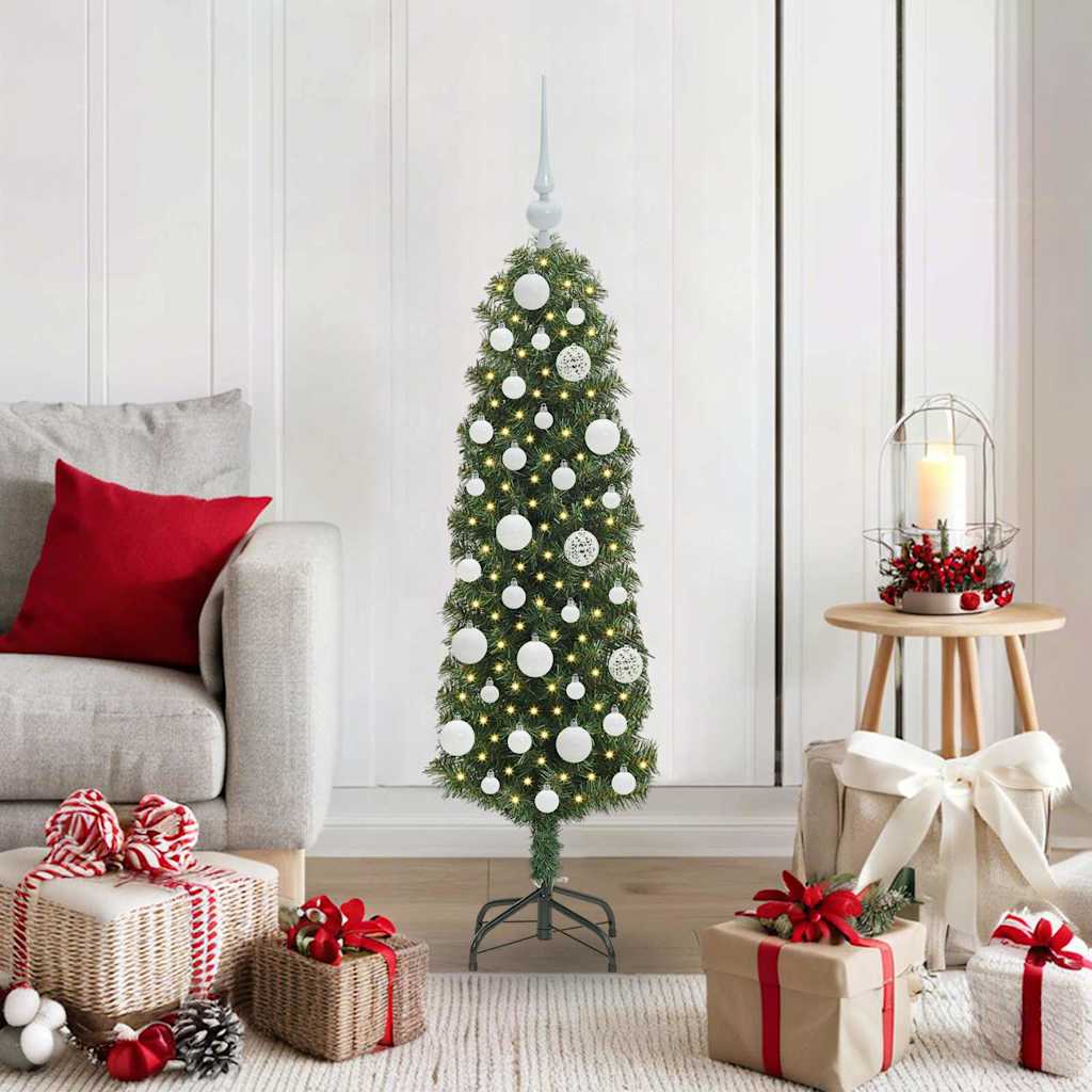 Albero di Natale artificiale con 150 LED Verde 120 cm 3394924