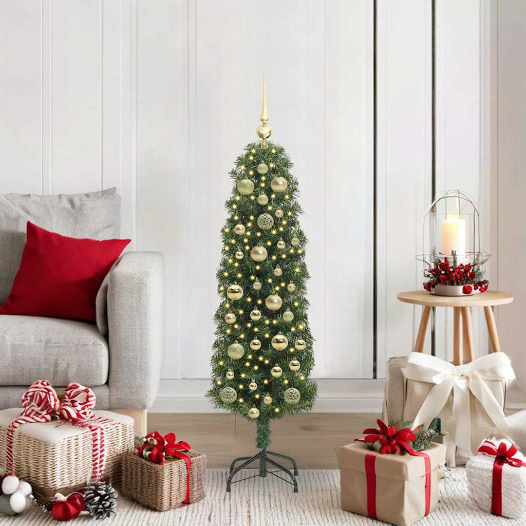 Albero di Natale artificiale con 150 LED Verde 120 cm 3394925