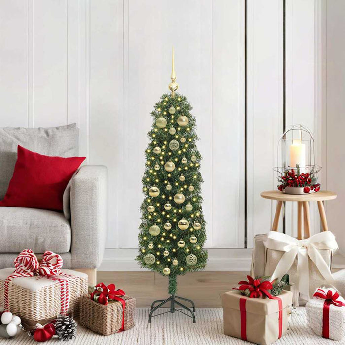 Albero di Natale artificiale con 150 LED Verde 120 cm 3394925