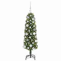Albero di Natale Artificiale-Albero Natalizio con 150 LED Verde 120 cm 524161
