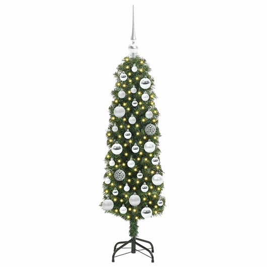 Albero di Natale Artificiale-Albero Natalizio con 150 LED Verde 120 cm 524161