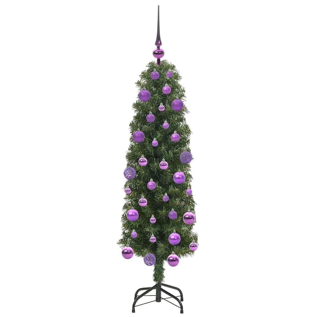 Albero di Natale Artificiale-Albero Natalizio con 150 LED Verde 120 cm 599307