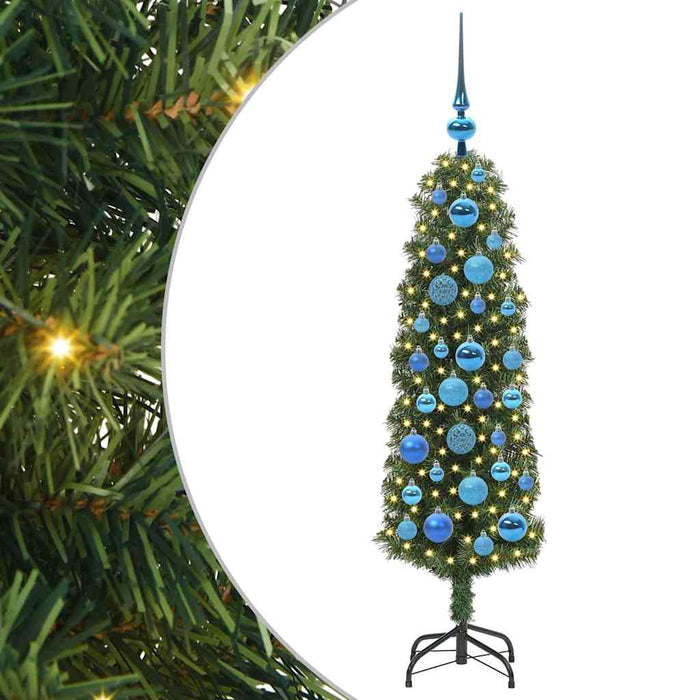 Albero di Natale artificiale con 150 LED Verde 120 cm 3394928
